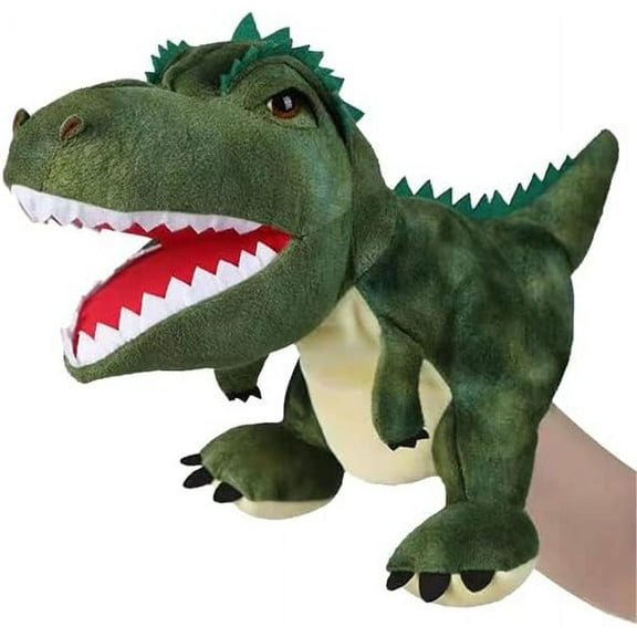 Dinosaur hand puppet plush toy, dinosaur toy plush hand puppet, boy birthday gift Tyrannosaurus rex hand puppet
