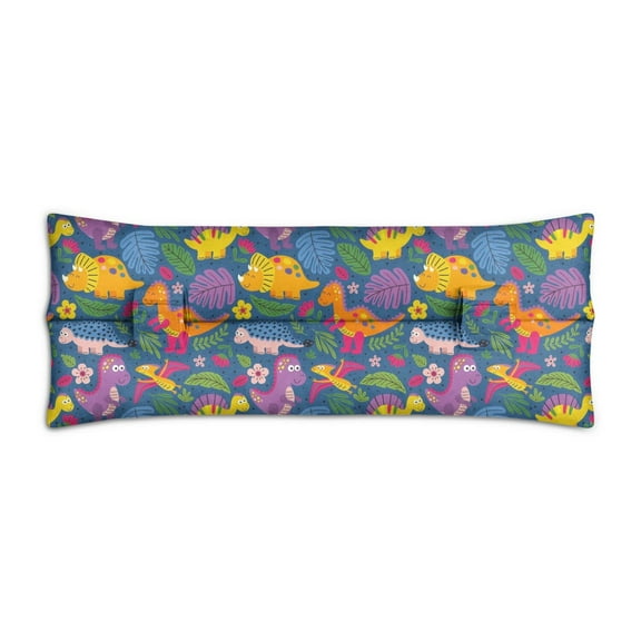 Dinosaur in Nature Seat Belt Pillow - Post Surgery Chest Protector - Earthy & Relaxing Dino Print