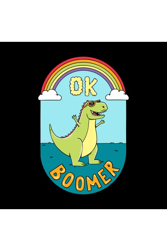 Dinosaur ok boomer Coffee Man Art