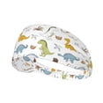 thumbnail image 1 of Dinosaur print I Headbands for Women Men, Workout Elastic Sweat Band for Yoga Running Cycling Gym Exercise Non Slip Head Bands for Women's Hair, 1 of 5