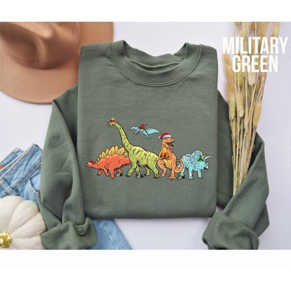 Dinosaur season Lights Sweatshirt: Dino Sweater All Size S-5Xl