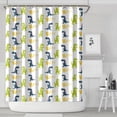 thumbnail image 1 of Dinosaur with Rrrr Pattern Shower Curtain 72"x84" ,Bathroom Decorative Shower Curtains Set with 12 Hooks,Modern Waterproof Washable Shower Curtain, 1 of 6