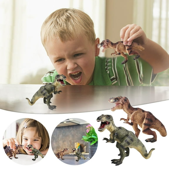 DinosaurToys under $5! Cagogo Dinosaur ModelToys, Solid Hand Painted Action Figure, Realistic T Rex Collectible, Gift forBoysKids, Educational Playroom Decor