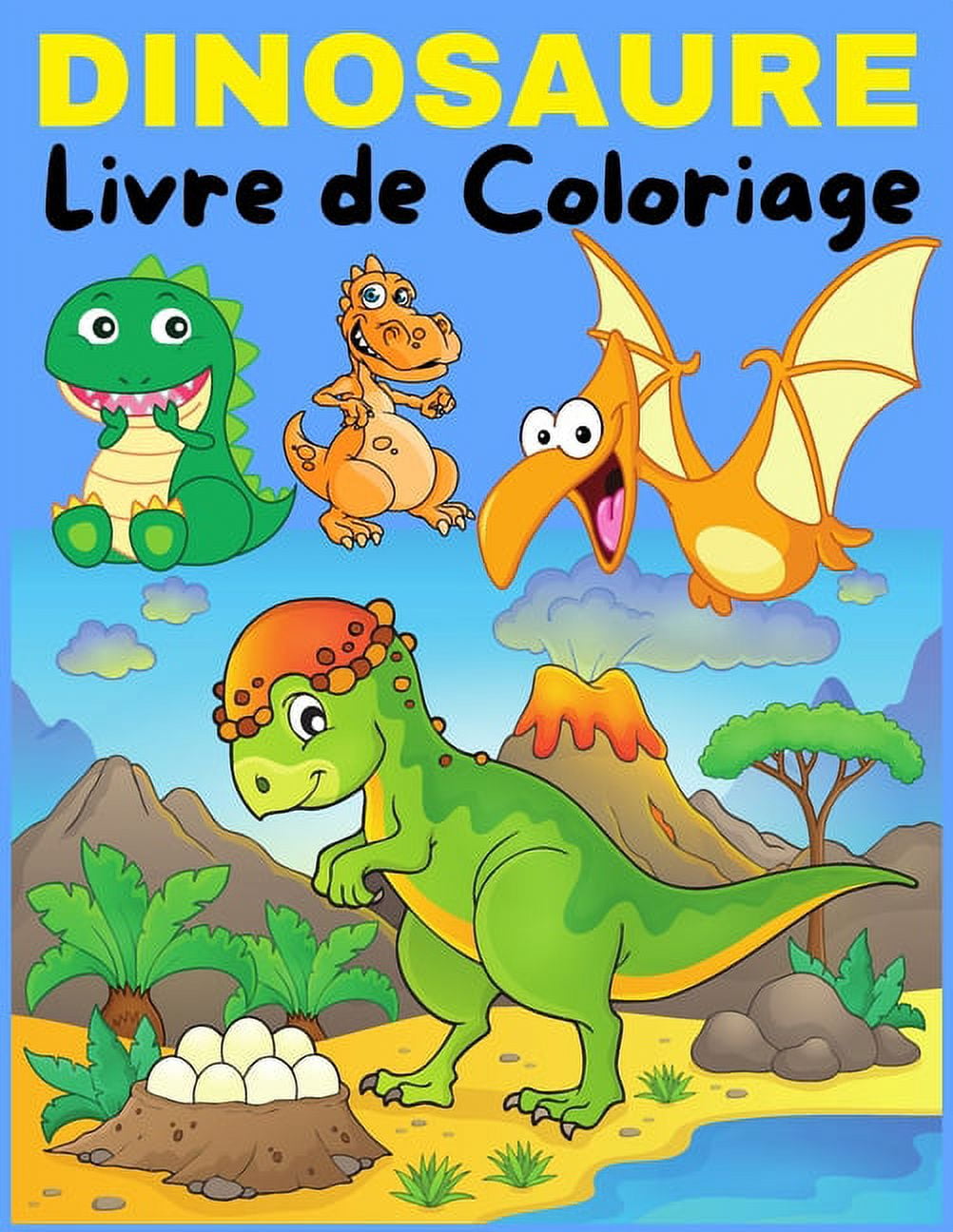 Dinosaure Livre de Coloriage : Merveilleux dessins de dinosaures à