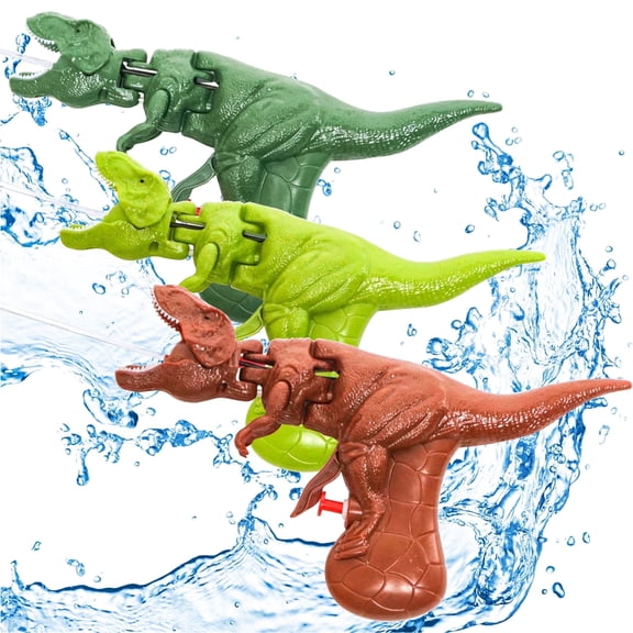 Dinosaur Water Gun Toys Spray Shooter Aniaml Toys for Kids Summer Outdoor Pool Small Water Play Gift for Boys Girls, Dark Green