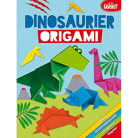 Dinosaurier-Origami: mit 24 Blatt farbigem Origami-Papier (Paperback)