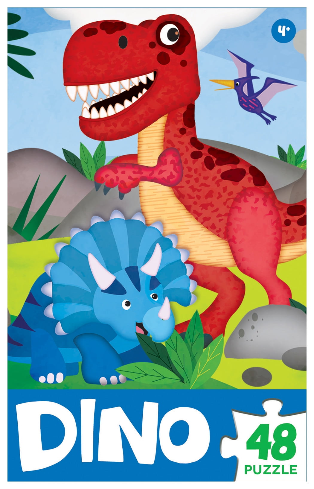 Dinosaurs 48 Pieces Interlocking Jigsaw Puzzle for Kids