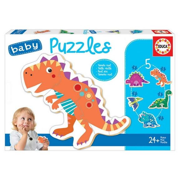 Dinosaurs 5 Pieces, Educa, Jigsaw Puzzle