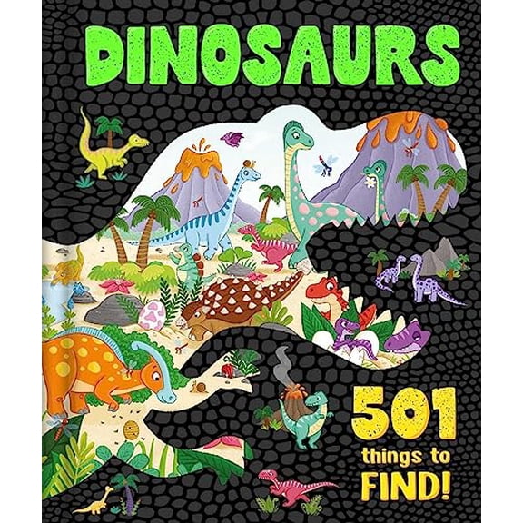 Pre-Owned Dinosaurs: 501 Things to Find!: Search & Find Book for Ages 4 & Up (Hardcover) 1837715963 9781837715961