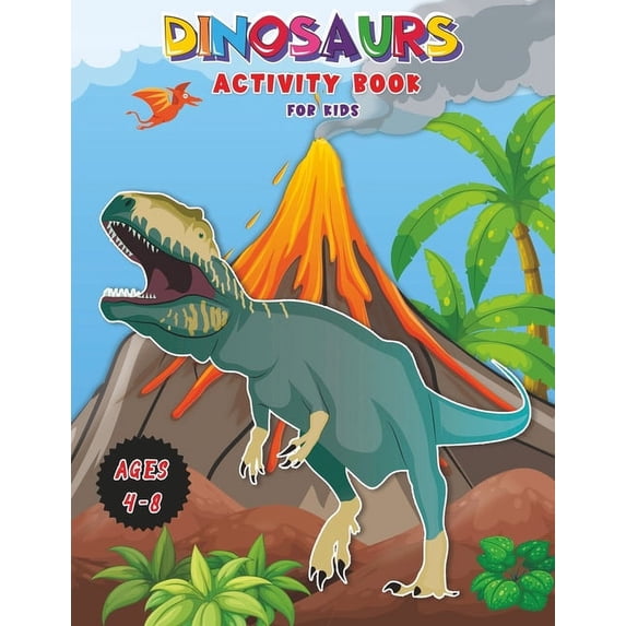 Dinosaurs - Activity Book for Kids: Workbook for Learning, Coloring ...