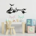 thumbnail image 1 of Dinosaurs - Beautiful Dinosaurs Silhouette Different Dinosaur Types Design Vinyl Design Wall Sticker Art Decal Boy Girl Kid Room Bedroom Nursery Kinder Home Decor Stickers Decoration Size (24x40 inch), 1 of 3