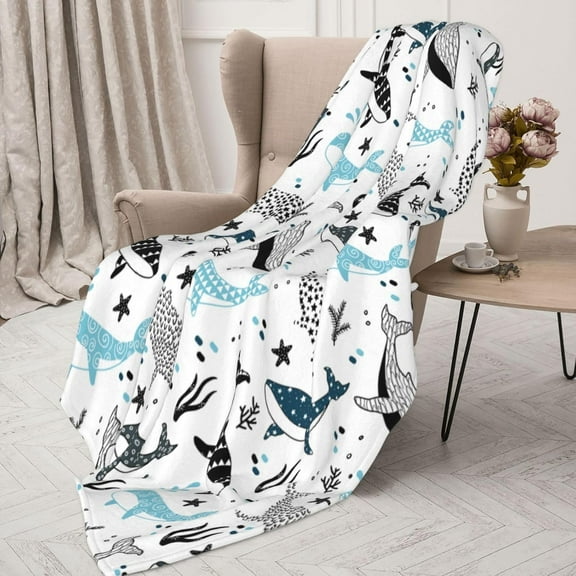 Dinosaurs Blanket Throw Blanket Travel Blanket Warm Flannel Fleece Blankets Cozy Soft Blanket Gifts for Women Men Girls Boys Pet Kids 50"x40"