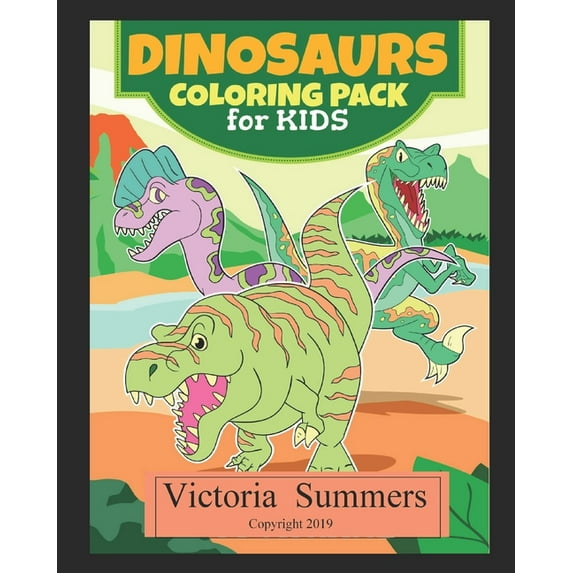 Dinosaurs Coloring Pack for Kids: Coloring Book, (Paperback)