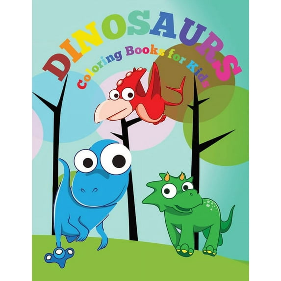 Dinosaurs: Coloring book for kids, (Paperback)