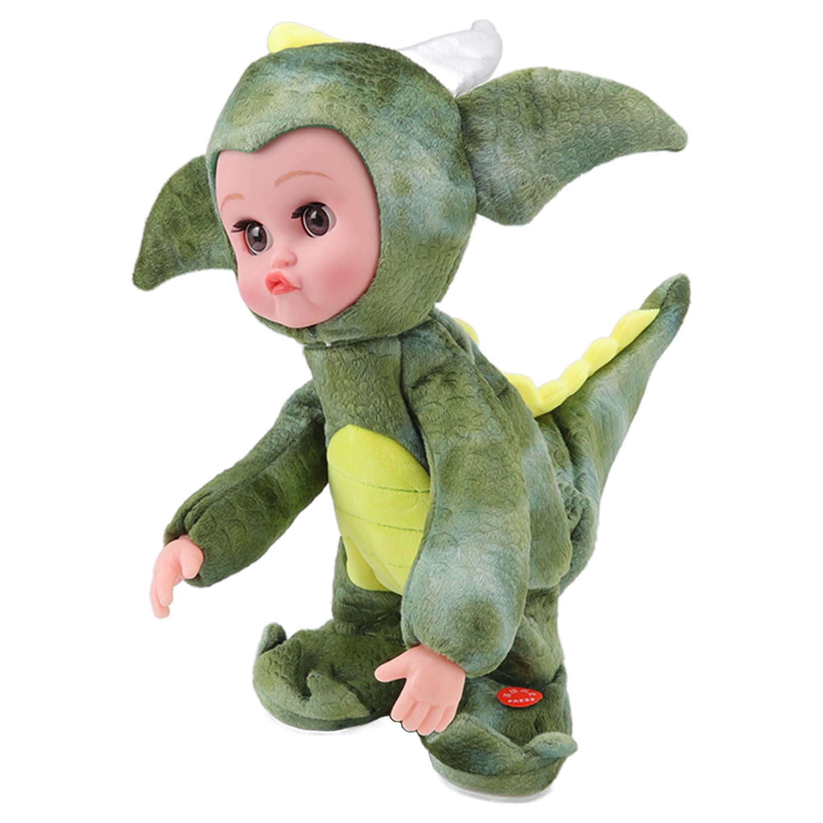 Dinosaurs Dancing Talking Baby Toys, Soft Plastic 3D Baby Dinosaur Doll ...