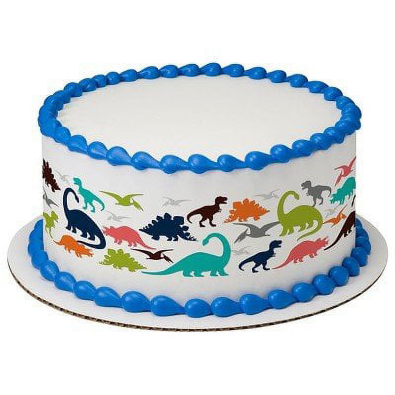 EDIBLE CAKE TOPPERS Dinosaurs Designer Strips Edible Cake Borders Decoration