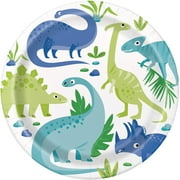 Dinosaurs Dinner Paper Plates (8 Pcs) - 1 Pack