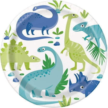 Dinosaurs Dinner Paper Plates (8 Pcs) - 1 Pack