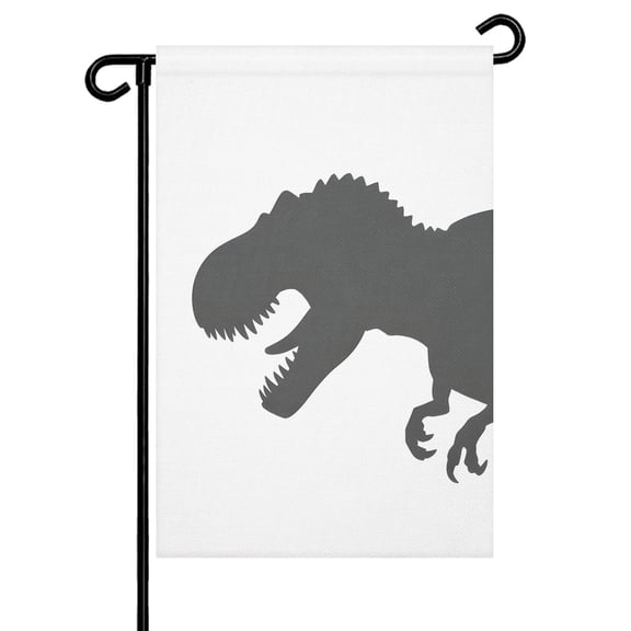 Dinosaurs Garden Flag 12x18 Inch Dinosaur Silhouette Cartoon Animal Double Sided Small Decorative Garden Flags for Outside, Outdoor Yard Porch Lawn Decoration