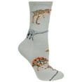 thumbnail image 1 of Dinosaurs Grey Cotton Ladies Socks, 1 of 1