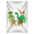 thumbnail image 1 of Dinosaurs Hanging Out Tyrannosaurus Rex Triceratops Stegosaurus Brontosaurus Home Business Office Sign, 1 of 3
