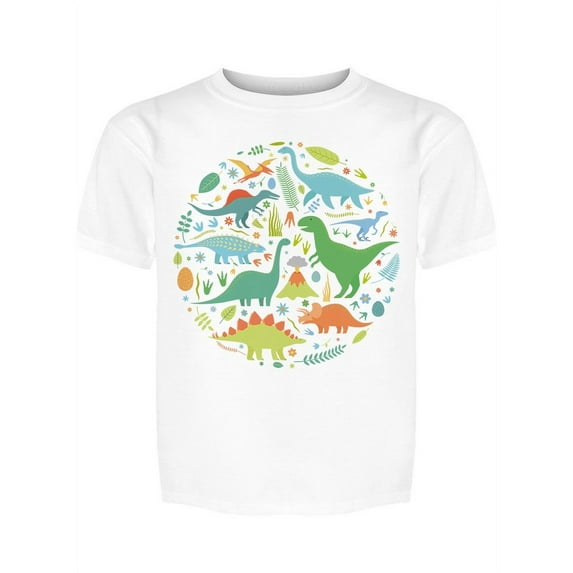 Dinosaurs In Circle T-Shirt Men -Image by Shutterstock, Male XX-Large