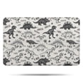 thumbnail image 1 of Dinosaurs Jurassic Text Pattern Bathroom Rugs Mat,Non Slip Microfiber Bathroom Rug,Rubber Backing,Soft Bathroom Mats for Bathroom Floor,Tub and Shower,17x27in(43x68cm), 1 of 5