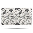 thumbnail image 1 of Dinosaurs Jurassic Text Pattern Bathroom Rugs Mat,Non Slip Microfiber Bathroom Rug,Rubber Backing,Soft Bathroom Mats for Bathroom Floor,Tub and Shower,17x30in(43x75cm), 1 of 5