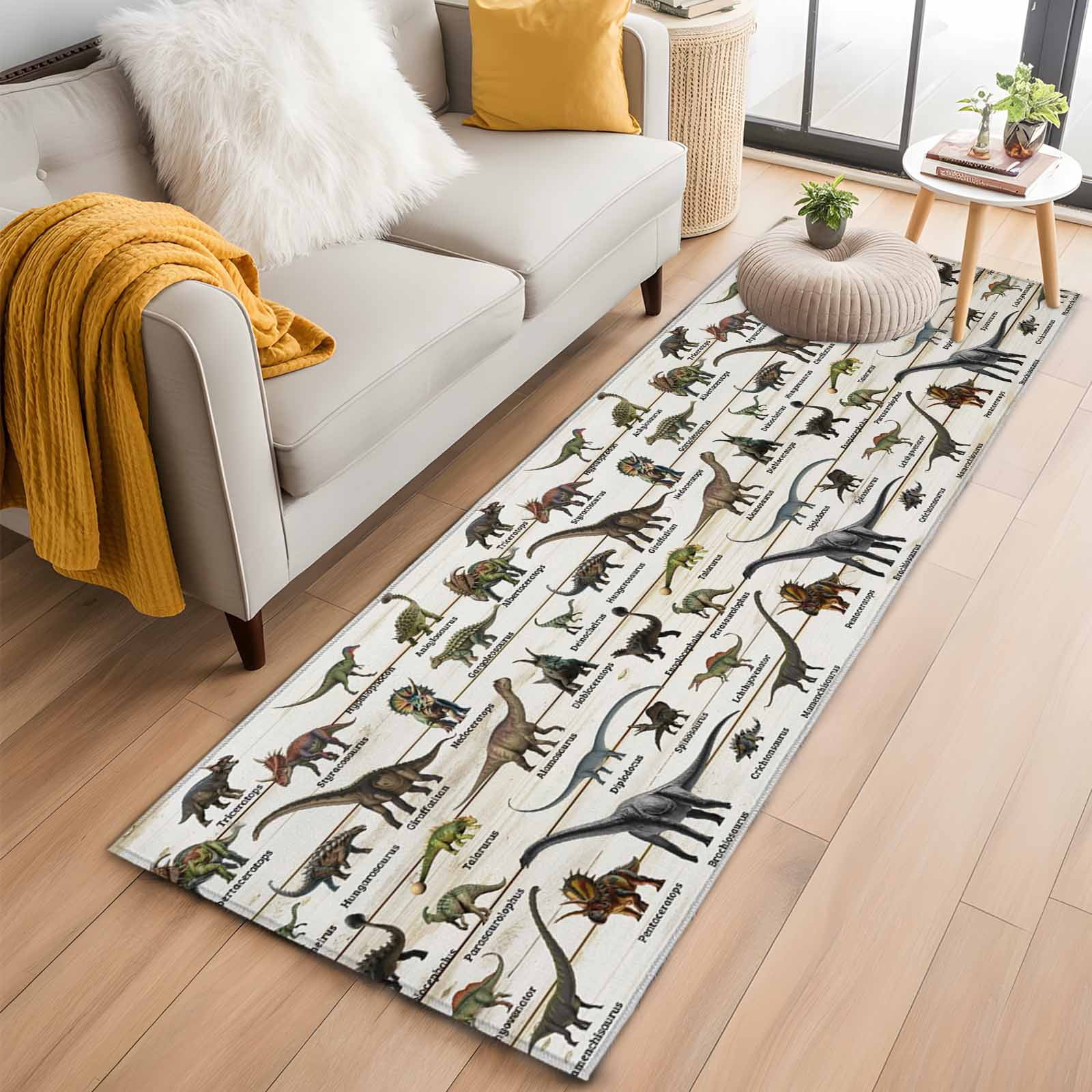 Dinosaurs Kitchen Runner Rug 2x6 Washable Runners for Hallway Non Slip ...
