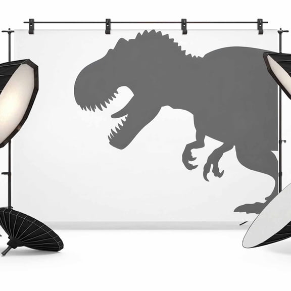 Dinosaurs Photography Backdrop 8x6FT, Dinosaur Silhouette Cartoon Animal Photo Backdrops, Background for Photography Studio Photo Studio Background, Back Drop for Photoshoot