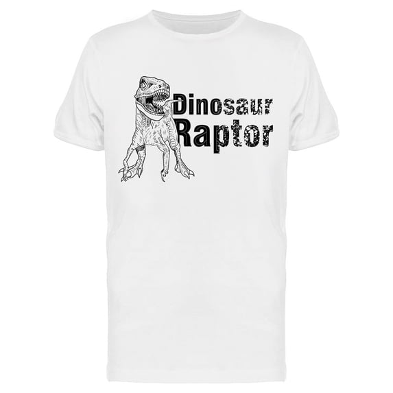 Dinosaurs Raptor Graphic Tee Men's -Image by Shutterstock