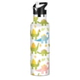 thumbnail image 1 of Dinosaurs Seamless Pattern Sport Water Bottle for Kids Insulated with Straw for School Outdoor Daily Use, 1 of 6