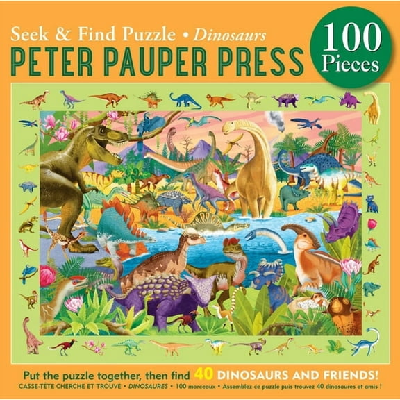 Dinosaurs Seek & Find 100-Piece Jigsaw Puzzle (Other)