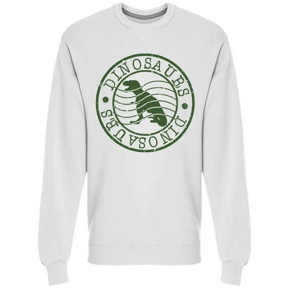 Dinosaurs Stamp Graphic Sweatshirt Men -Image by Shutterstock, Male x-Large