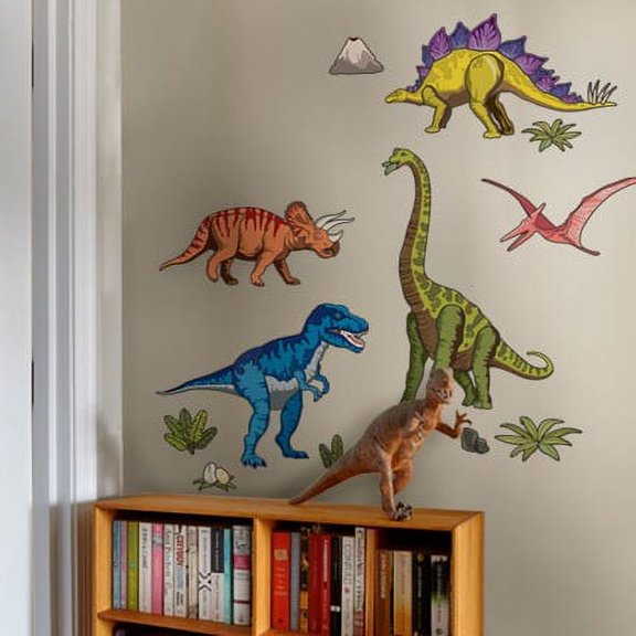 Dinosaurs Vinyl Wall Sticker - Vivid - Peel and Stick