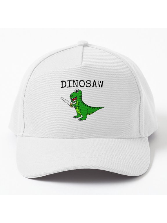 Dinosaw T-Rex Handyman Baseball Cap, Dinosaur DIY Tool Worker Graphic Design Hat