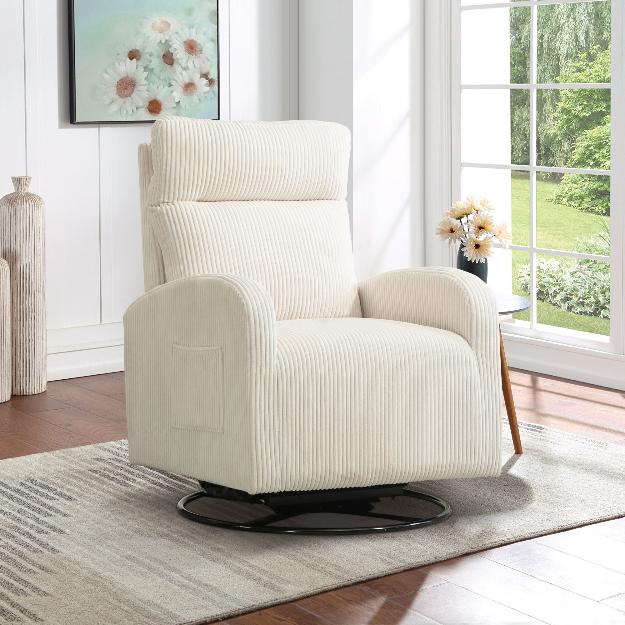 Baby Relax Rylee 3 in 1 Glider Rocking Nursery Nursing Recliner Upholstered Chair Gray Linen Walmart