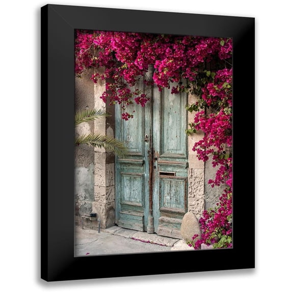 Dinosmichail 13x18 Black Modern Framed Museum Art Print Titled - Beautiful Antique Doorway