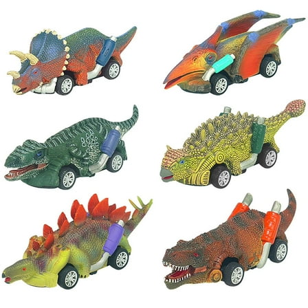 Dinosuar Toy Cars for Boys Age 3 4 5 6 7 Years Old,Pull Back Dinosaur Cars Vehicles Toys Birthday Gifts for Boys Kids Toys for Kids