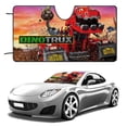 thumbnail image 1 of Dinotrux-theme Windshield Sun Shade Front Protector Folding Car Sun Visor Blocks Uv Rays Keeps Your Vehicle Cool52in*28in(130cm*70cm), 1 of 6