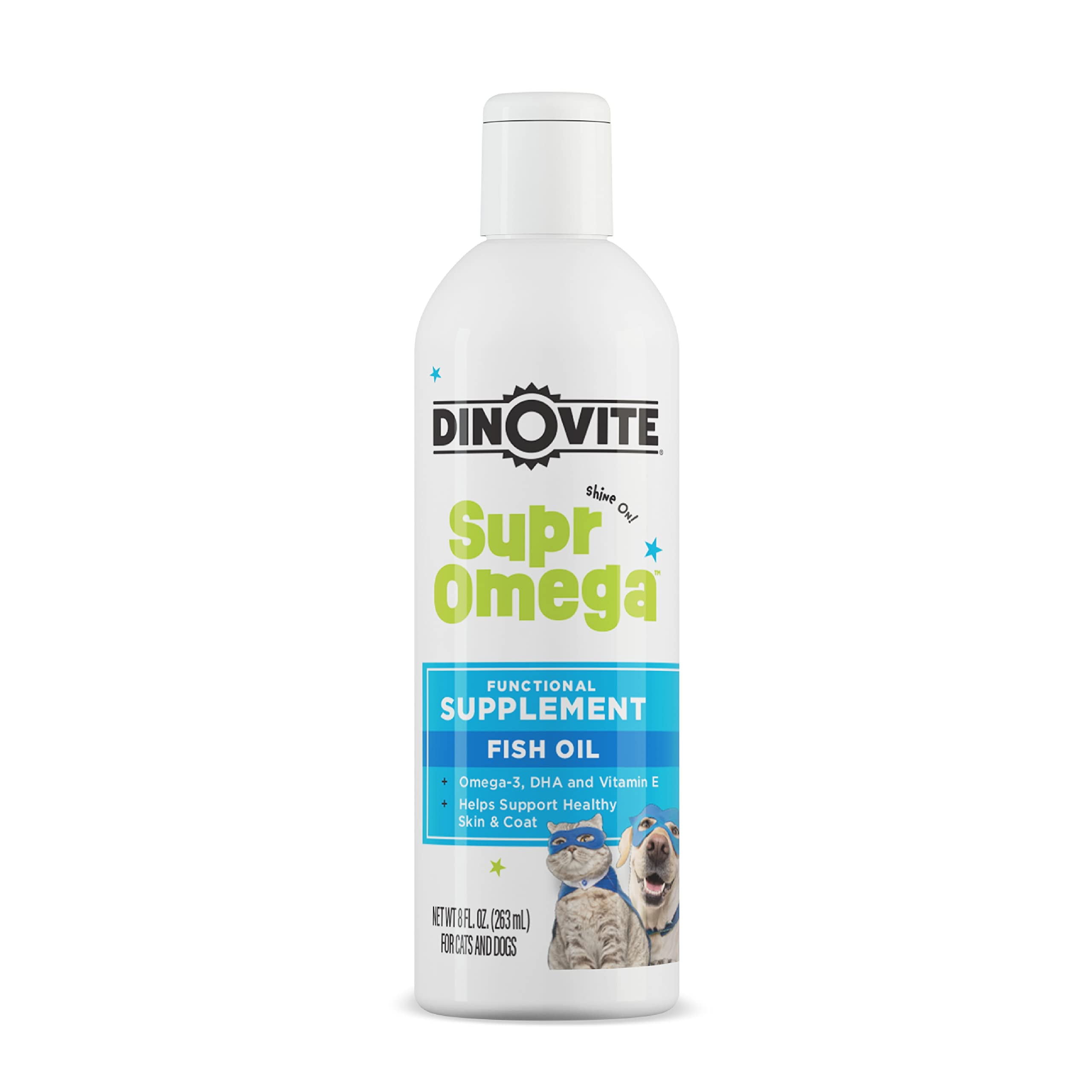 Dinovite SuprOmega Fish Oil STF9 for Dogs & Cats Vitamin E & Omega 3