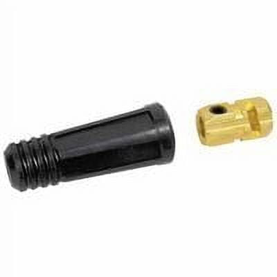 Dinse Style Cable Plug and Socket, Female, Ball Point Connection, 1/0-2/0 Cap.