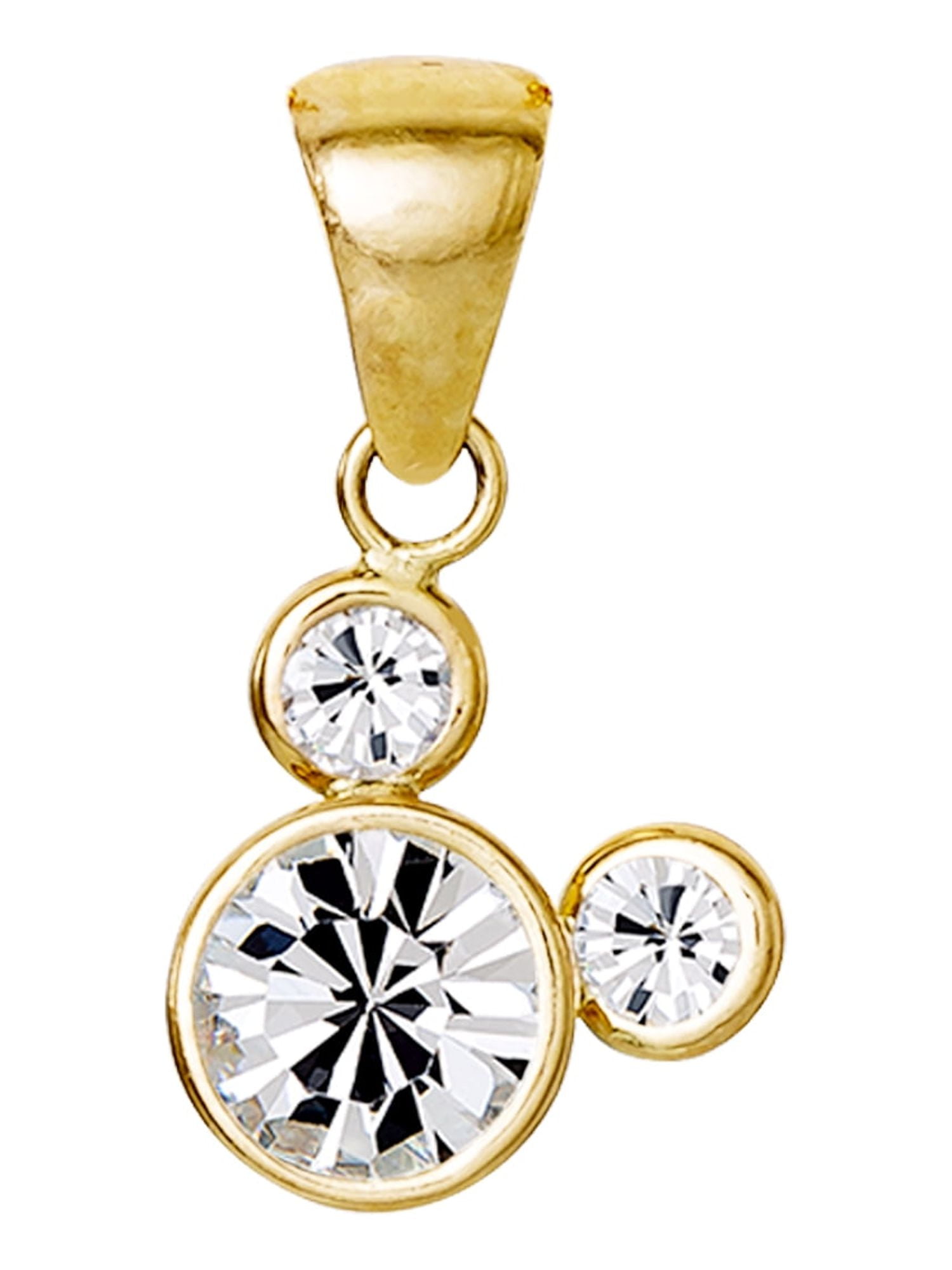 Dinsey Girl's/Tween 10KT Yellow Gold Mickey Mouse Pendant 16"+2" chain