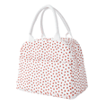 thumbnail image 1 of Dintonin Corduroy Lunch Bag for Women Insulated Lunch Tote Strawberry Print Thermal Reusable Lunch Box, 1 of 7