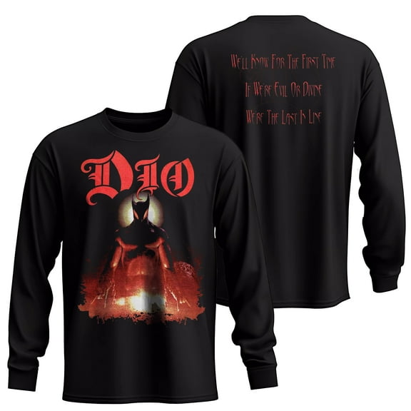 Dio Men's Holy Diver Long Sleeve T-Shirt Black Large | Officially Licensed Merchandise
