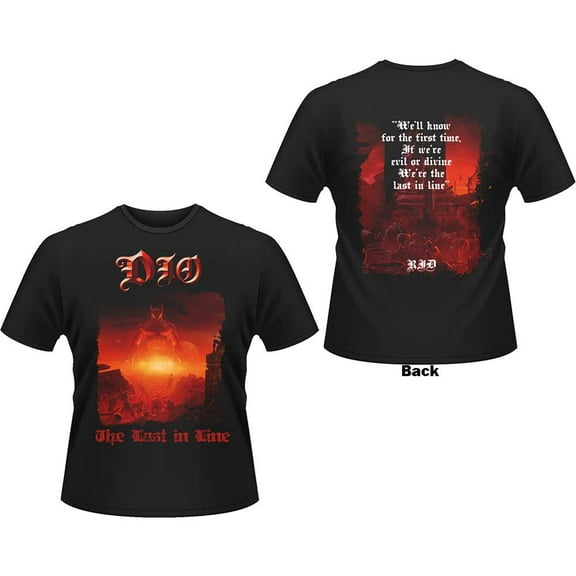 Dio Unisex T-Shirt: Last In Line (Back Print) (Medium)