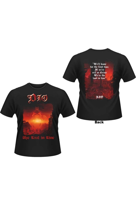 Dio Unisex T-Shirt: Last In Line (Back Print) (Medium)