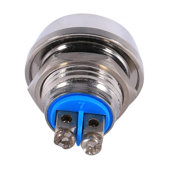 Dioche 12mm Momentary Toggle Dome Top Waterproof Metal Push Button Switch,Momentary Switch
