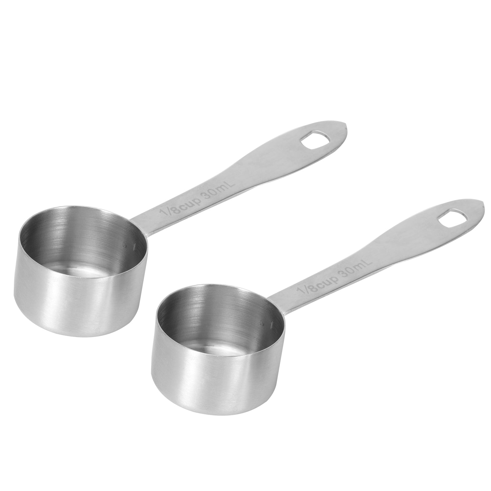 Dioche Stainless Steel Coffee Spoon, 2Pcs 30ml Metal Coffee Scoop, Long