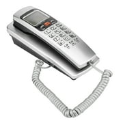 Dioche Wall Mounted Telephone Landline Telephone DTMF Caller ID Telephone Corded Phone Desk Put Landline Fashion Extension Telephone for